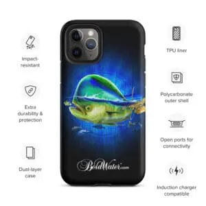 Mahi Mahi Tough iPhone case design with dual-layer protection from BoldWater.