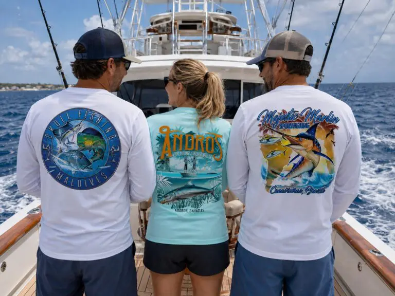 How Do Custom Boating Shirts Help Build Brand Recognition for Charter Boats and Marinas?